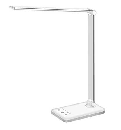 Modern Adjustable LED Desk Lamp with USB Charging Dimmable Office and Bedroom Light