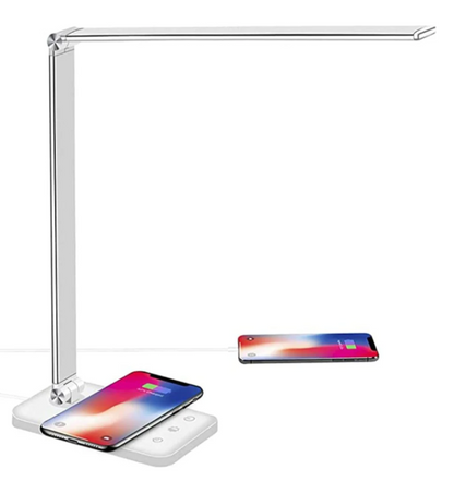 Modern Adjustable LED Desk Lamp with USB Charging Dimmable Office and Bedroom Light