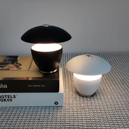 Moderne dimmbare LED-Tischlampe mit kabellosem Design und einstellbarer Beleuchtung