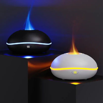 Moderner Aromadiffusor mit Flammeneffekt und Ultraschall-Kaltnebel