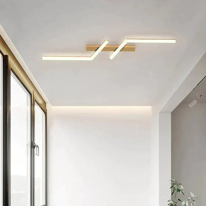 Moderne LED linje loftslampe indbygget minimalistisk energieffektiv loftlampe