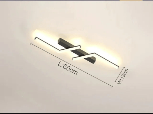 Moderne LED linje loftslampe indbygget minimalistisk energieffektiv loftlampe