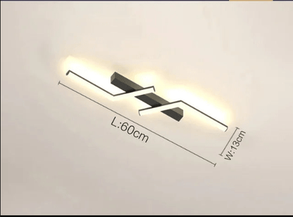 Moderne LED linje loftslampe indbygget minimalistisk energieffektiv loftlampe