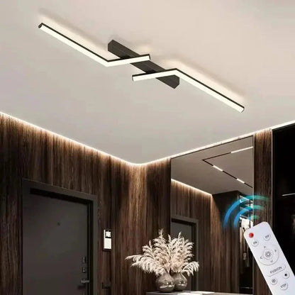 Moderne LED linje loftslampe indbygget minimalistisk energieffektiv loftlampe