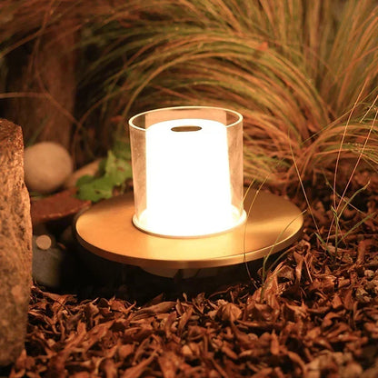Moderne ledtafellamp met inductieve aanraakbediening en warm kaarslicht