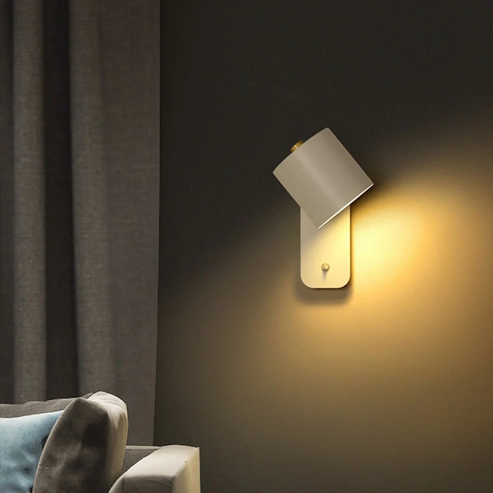 Moderne LED-Wandlampe mit Schalter Innenwandleuchte