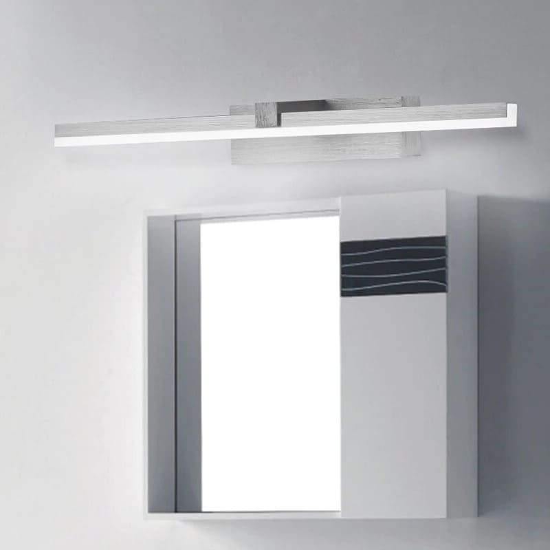 Nowoczesna łazienkowa lampa ścienna w matowej czerni z ciepłym światłem LED