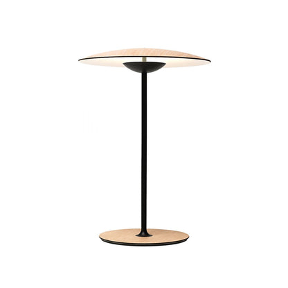 Moderne metalbordlampe med integreret LED-belysning