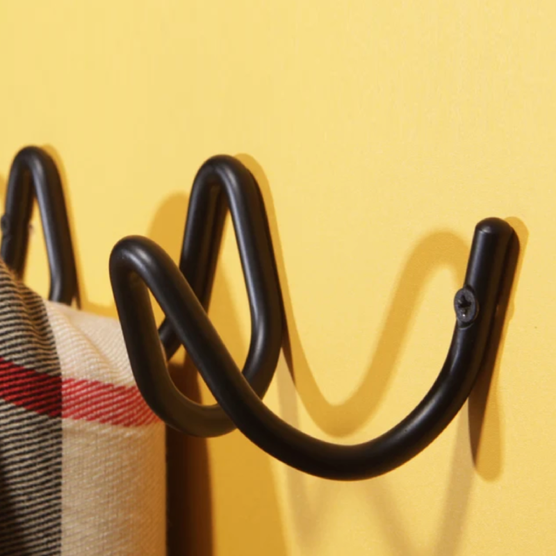 Modern Metal Wall Coat Rack with Minimalist Design
