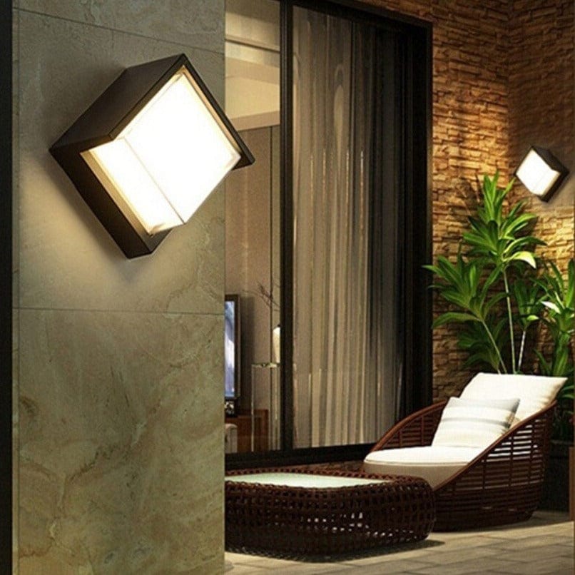 Moderne buiten LED wandlamp met bewegingssensor waterdicht IP65