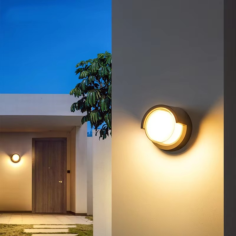 Moderne buiten LED wandlamp met bewegingssensor waterdicht IP65