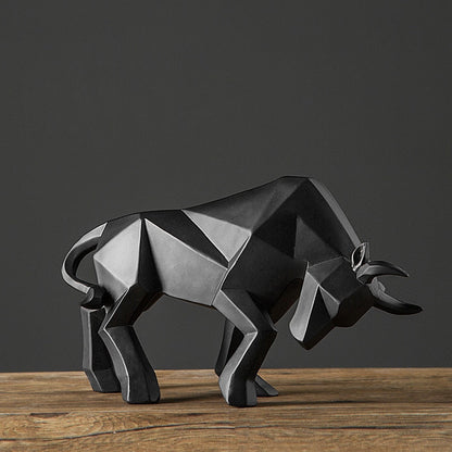 Moderne tyreskulptur i resin med skandinavisk inspireret design