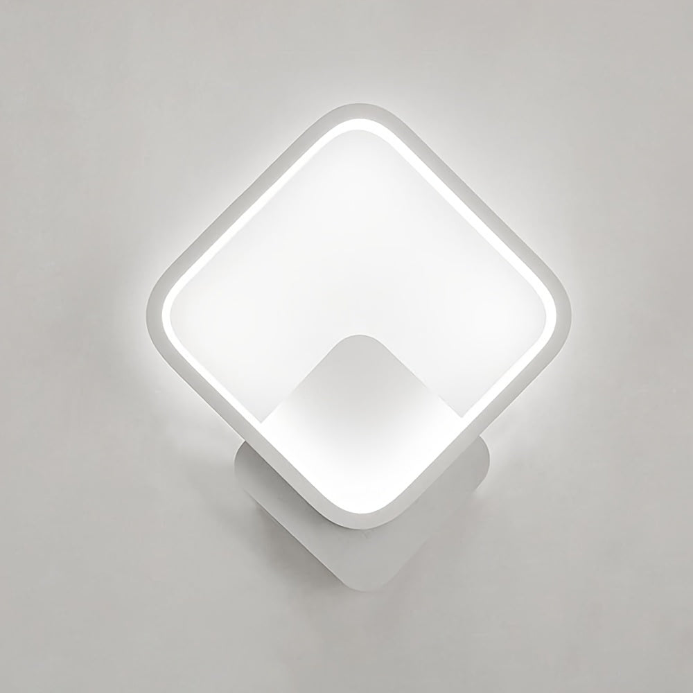 Moderne vierkante led-wandlamp, 14W, dimbaar licht met drie tinten