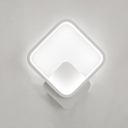 Moderne vierkante led-wandlamp, 14W, dimbaar licht met drie tinten