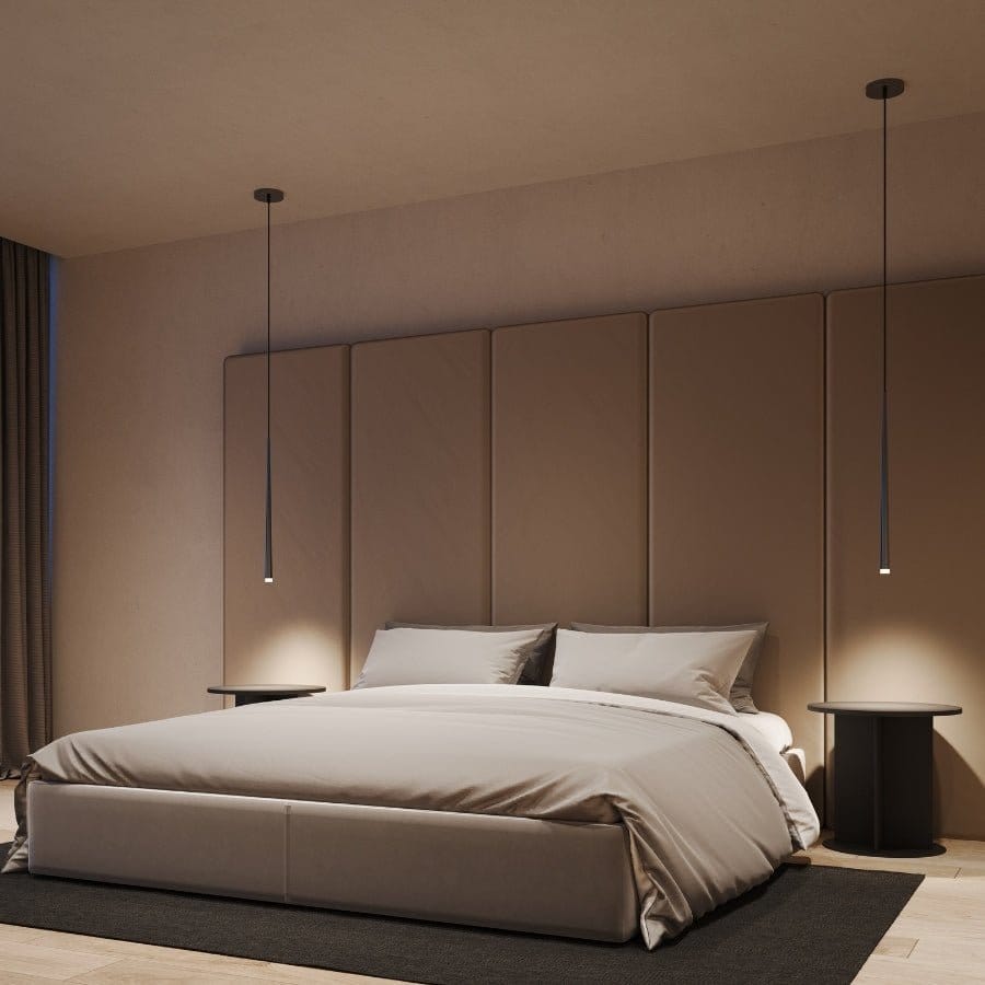 Modern Teardrop Pendant Light with Warm White LED and Adjustable Cable