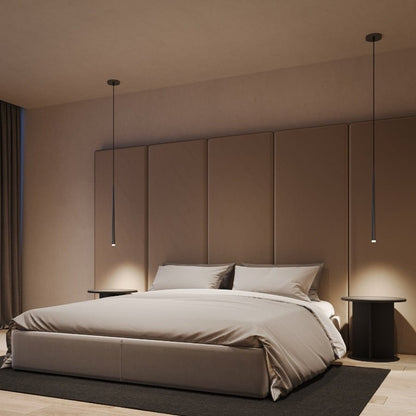 Modern Teardrop Pendant Light with Warm White LED and Adjustable Cable