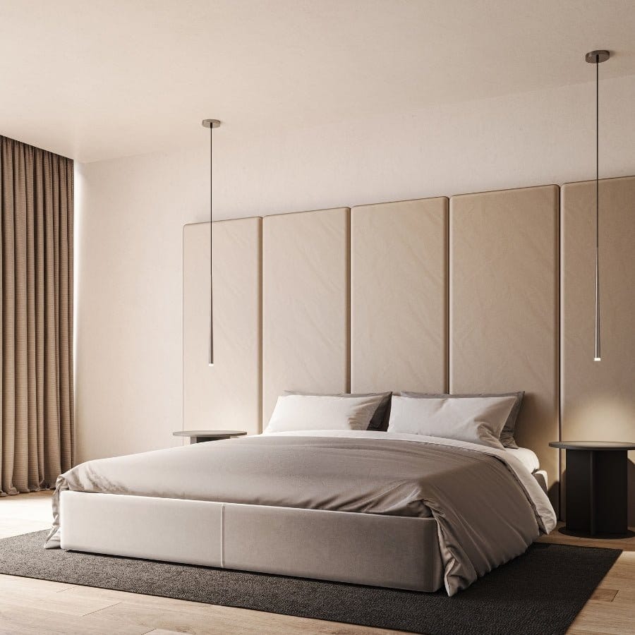 Modern Teardrop Pendant Light with Warm White LED and Adjustable Cable