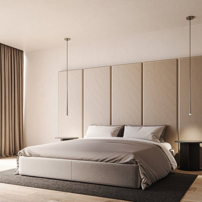 Modern Teardrop Pendant Light with Warm White LED and Adjustable Cable