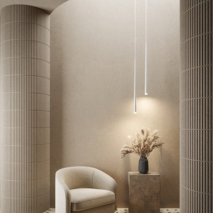 Modern Teardrop Pendant Light with Warm White LED and Adjustable Cable