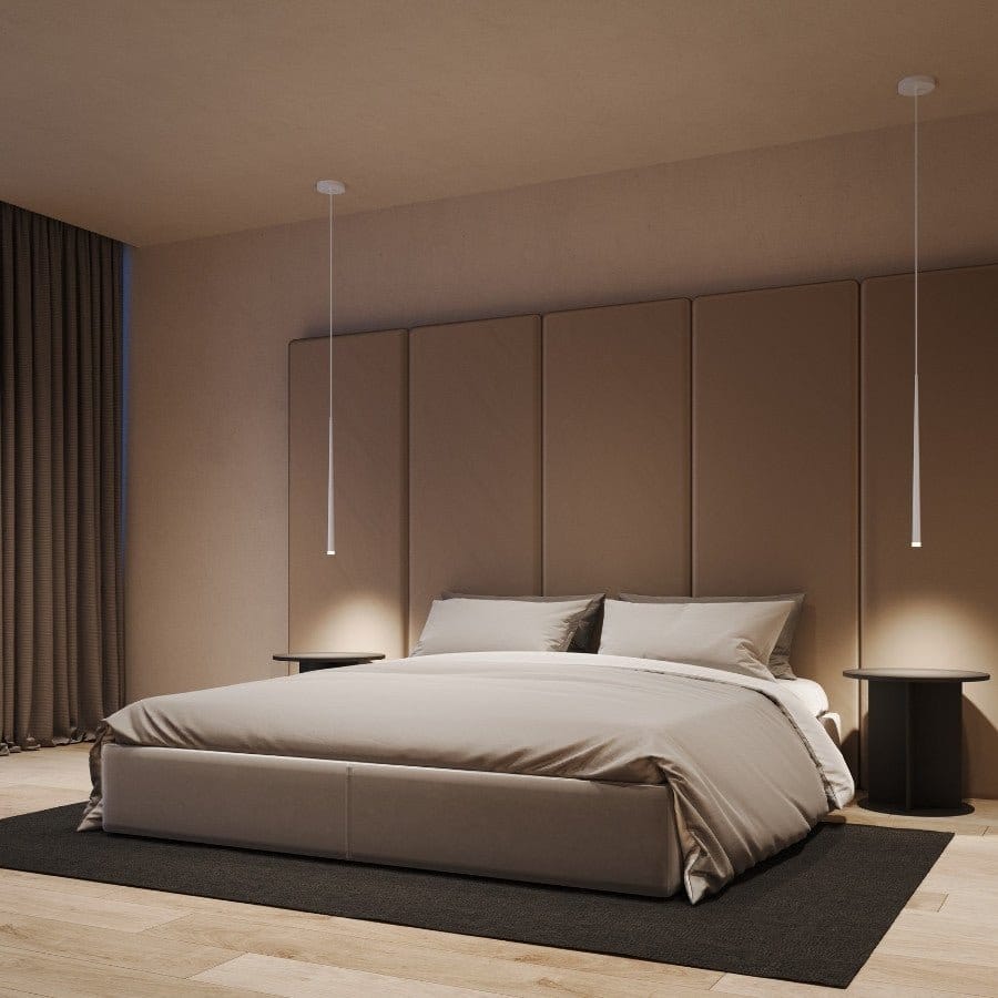 Modern Teardrop Pendant Light with Warm White LED and Adjustable Cable