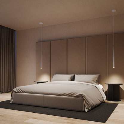 Modern Teardrop Pendant Light with Warm White LED and Adjustable Cable