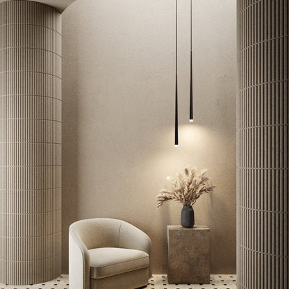 Modern Teardrop Pendant Light with Warm White LED and Adjustable Cable