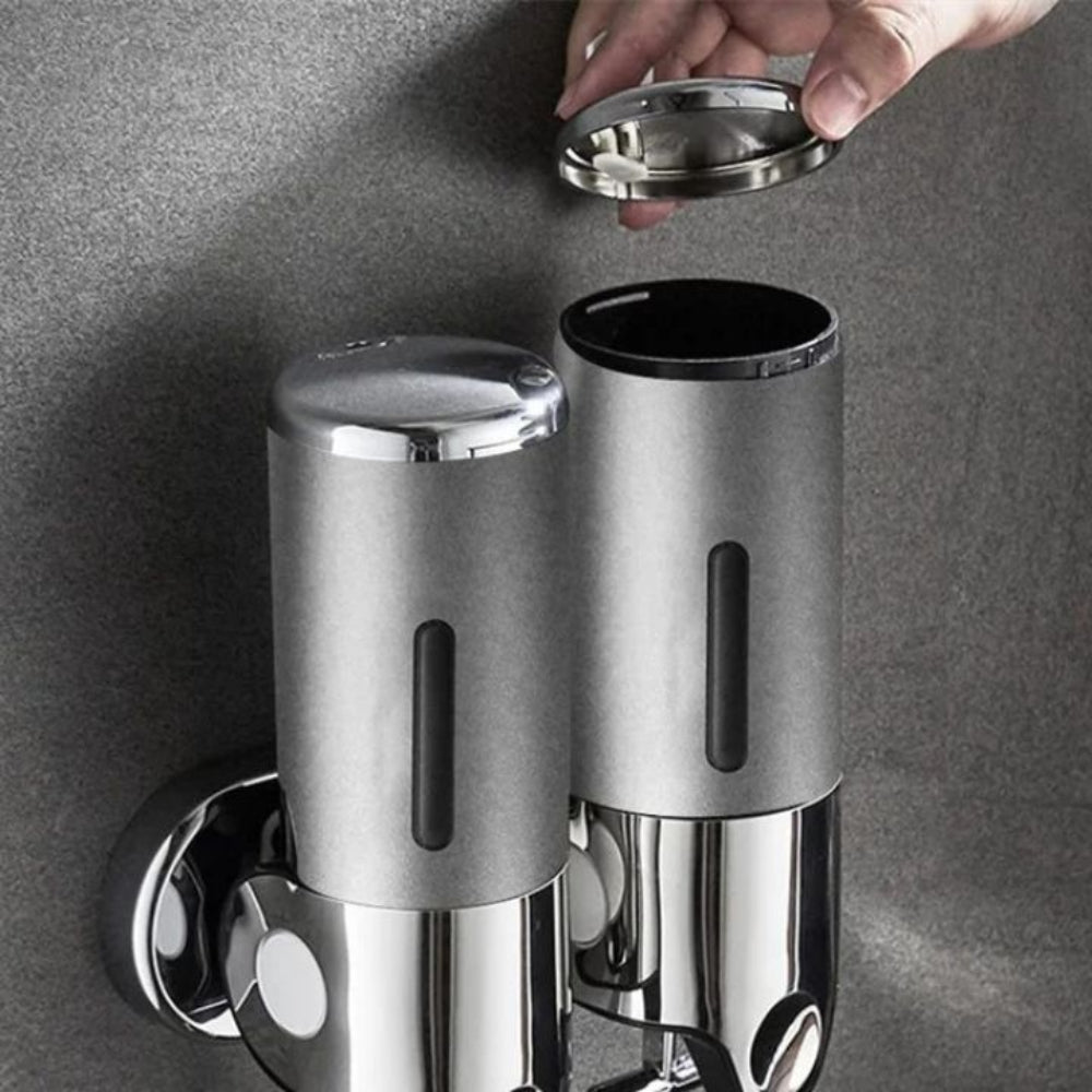 Moderne vægmonteret sæbedispenser rustfrit stål badeværelsestilbehør