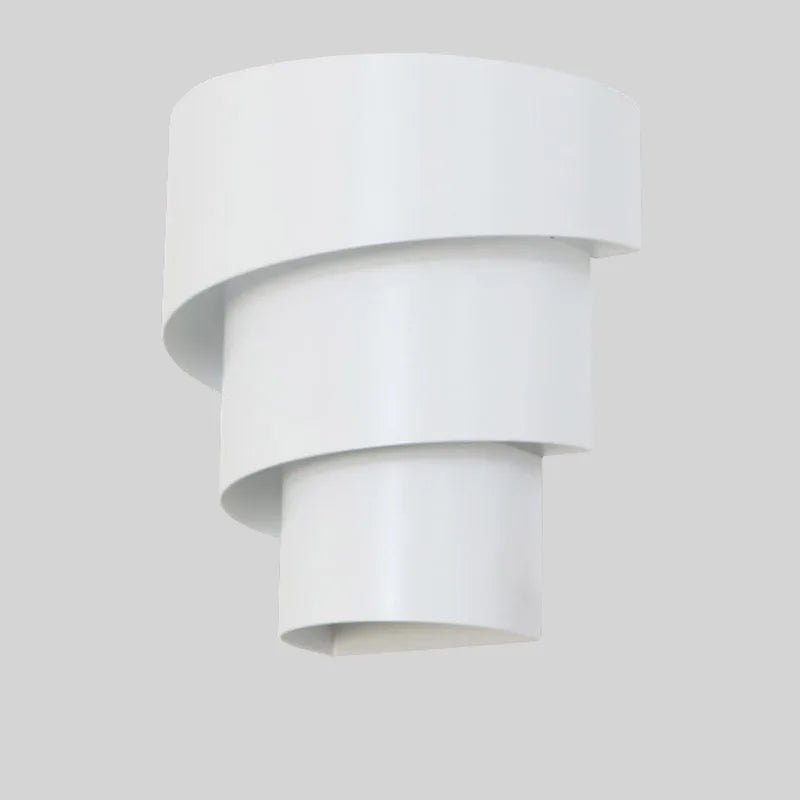 Moderne weiße LED-Wandleuchte mit diffusem Licht und minimalistischem Design
