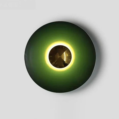 Modern Round LED Wall Lamp with Adjustable Lighting and Multiple Color Options