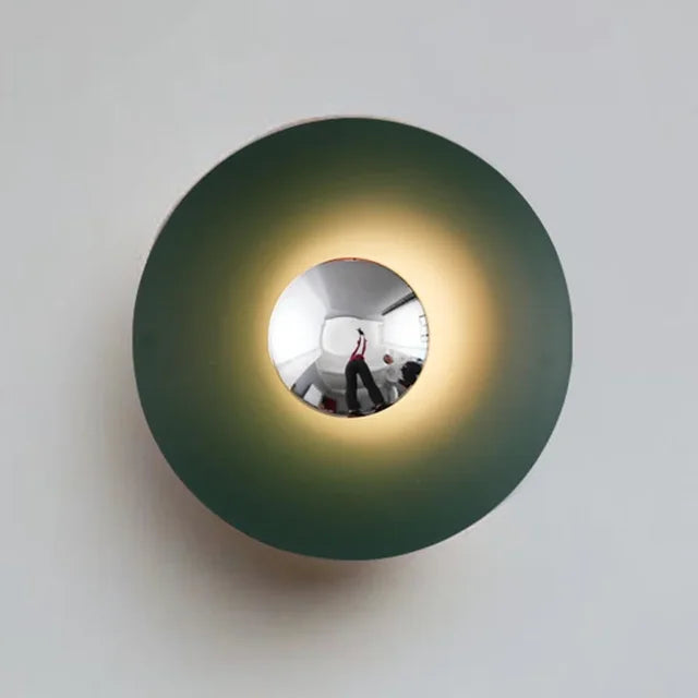 Modern Round LED Wall Lamp with Adjustable Lighting and Multiple Color Options