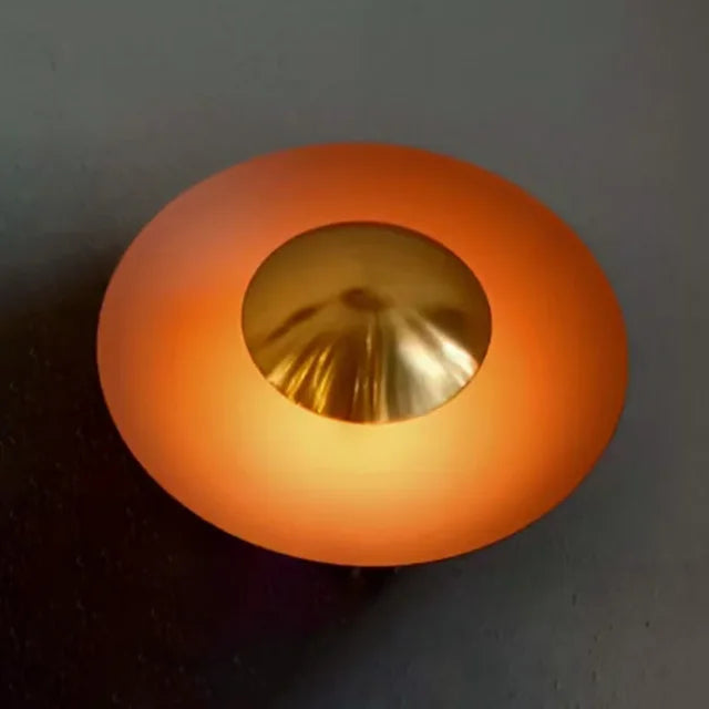 Modern Round LED Wall Lamp with Adjustable Lighting and Multiple Color Options