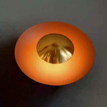 Modern Round LED Wall Lamp with Adjustable Lighting and Multiple Color Options