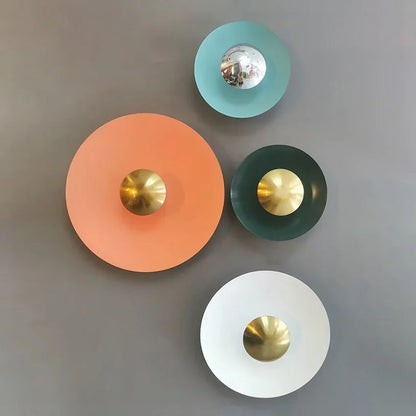 Modern Round LED Wall Lamp with Adjustable Lighting and Multiple Color Options