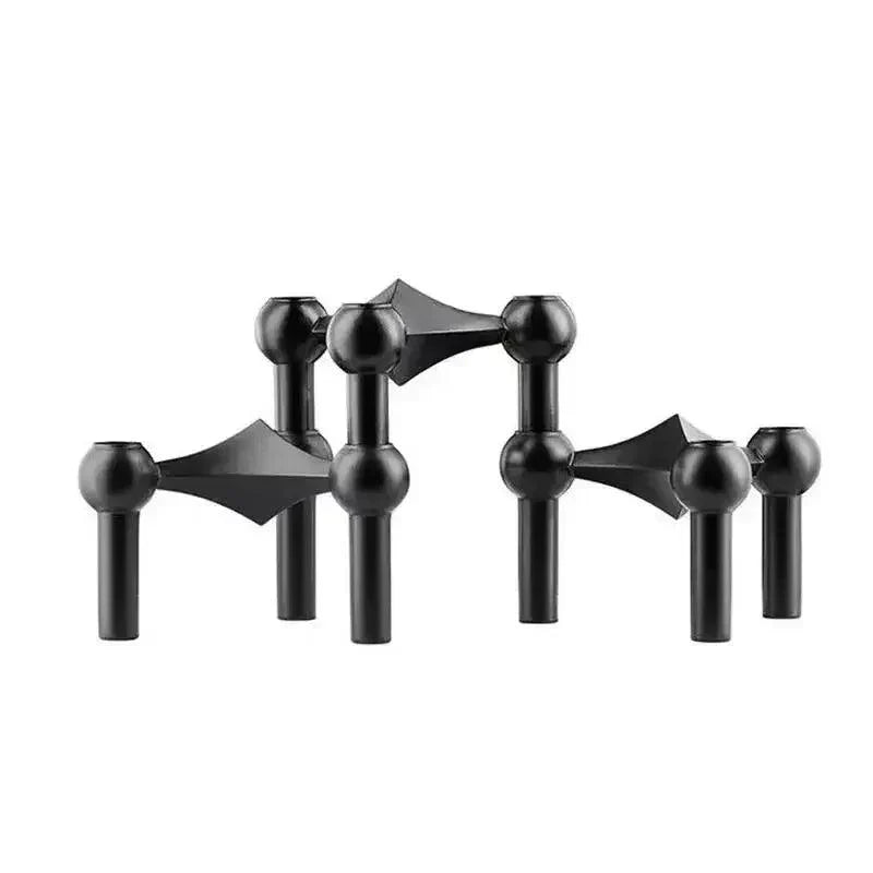 Molecular Metal Candle Holder – Nordic Modern Decorative Candle Stand