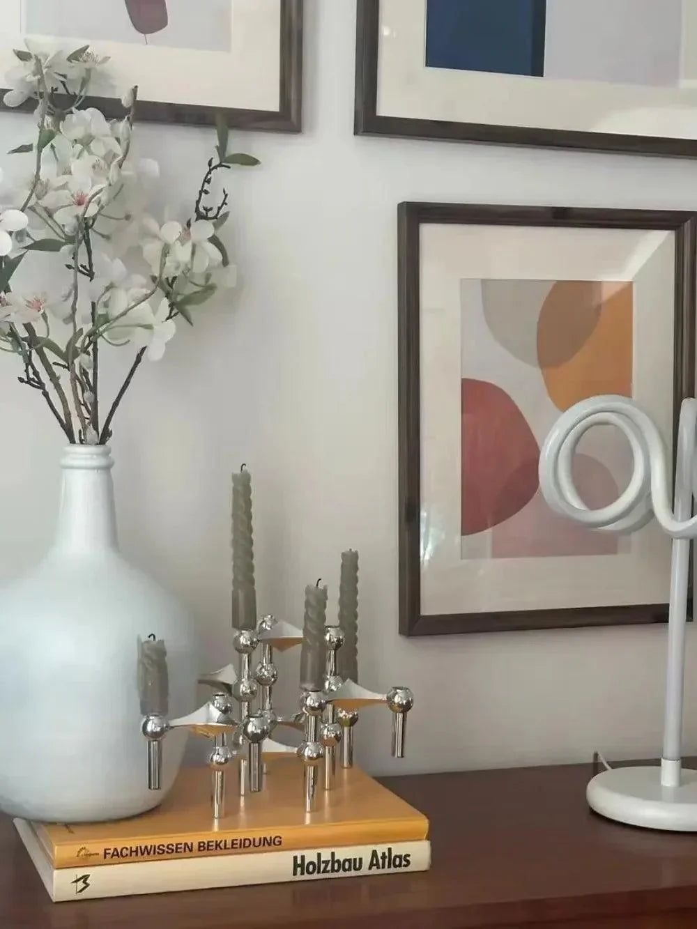 Molecular Metal Candle Holder – Nordic Modern Decorative Candle Stand