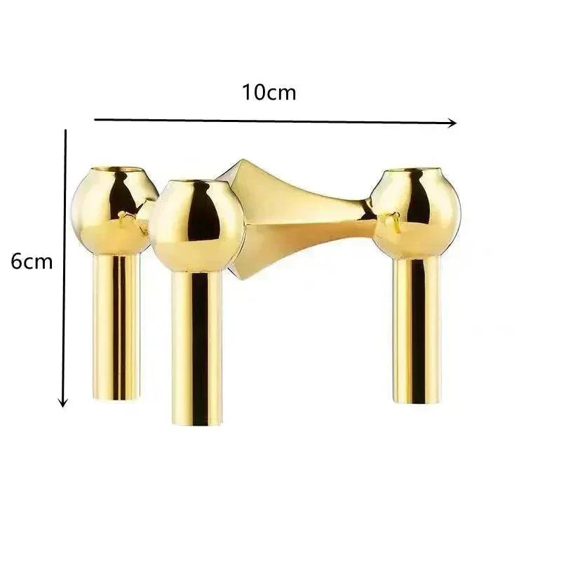 Molecular Metal Candle Holder – Nordic Modern Decorative Candle Stand