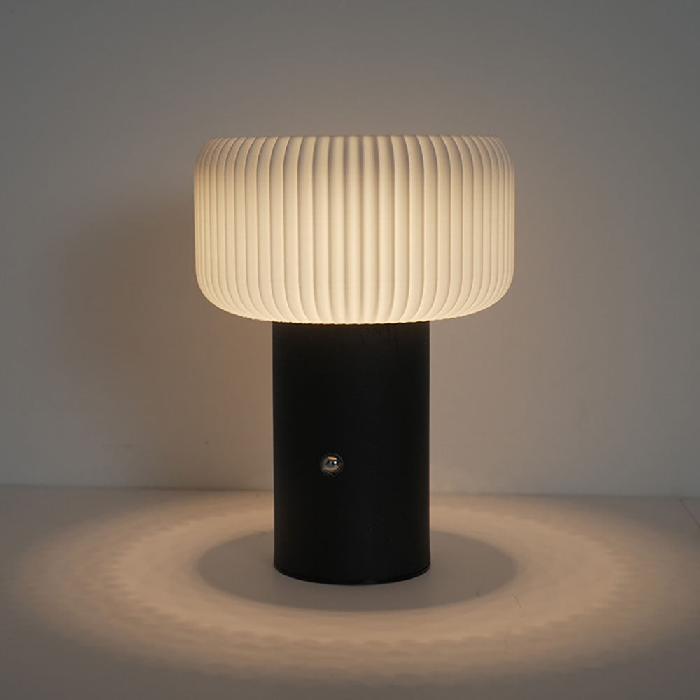 Paddenstoelvormige tafellamp met dimbare verlichting in 3 kleuren en aanraakbediening