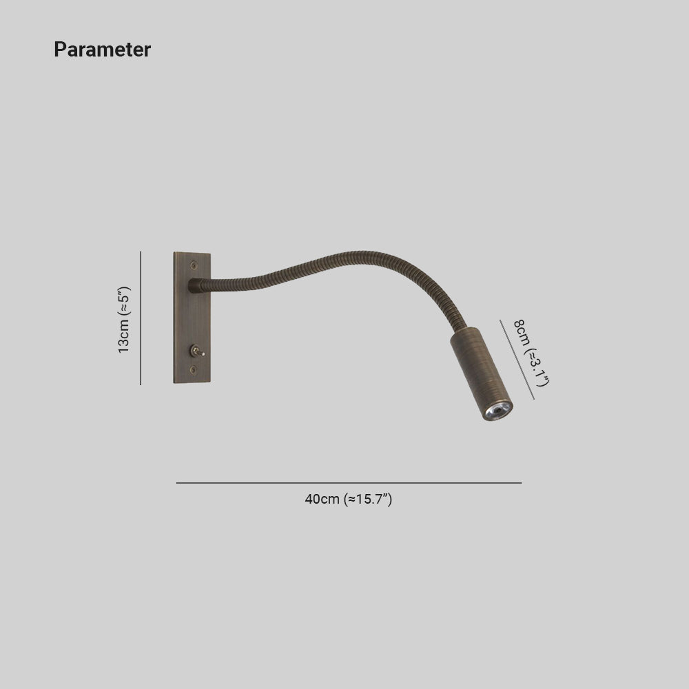 Navo Minimalist Adjustable LED Wall Spotlight with Rotating Head for Modern Accent Lighting