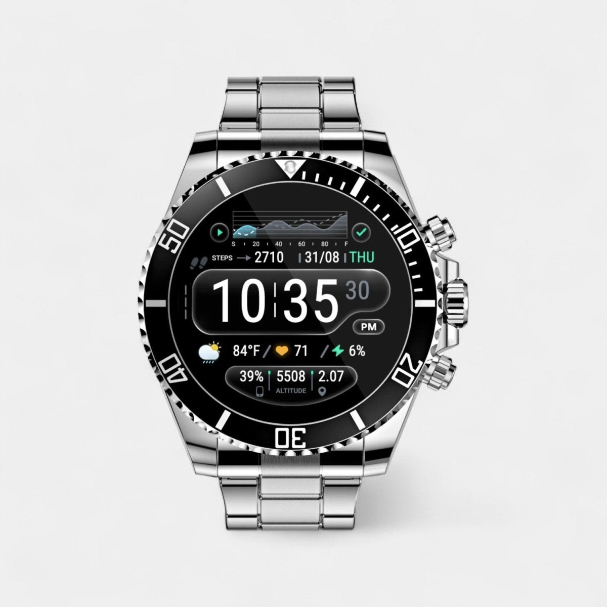 Nexos Pro Tactical Smartwatch with GPS and Health Tracking