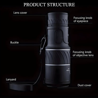Night Vision Monocular With Optical Zoom Outdoor Observation Scope