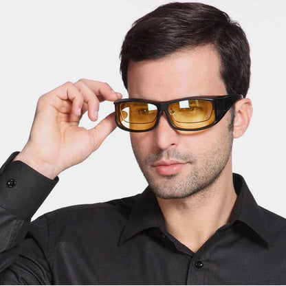 NoctiVision Nachtsichtbrille mit blendfreien Gläsern für klarere und sicherere Nachtsicht  