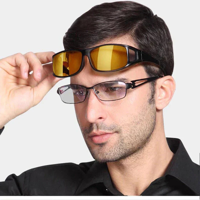 NoctiVision Nachtsichtbrille mit blendfreien Gläsern für klarere und sicherere Nachtsicht  