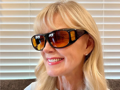 NoctiVision Nachtsichtbrille mit blendfreien Gläsern für klarere und sicherere Nachtsicht  