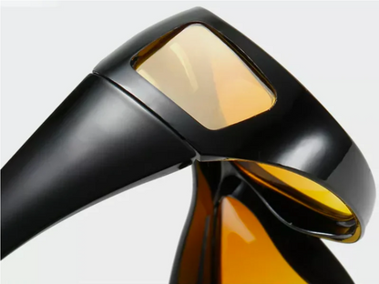 NoctiVision Nachtsichtbrille mit blendfreien Gläsern für klarere und sicherere Nachtsicht  