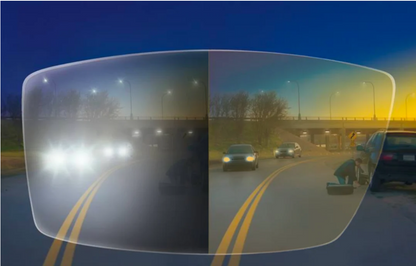 NoctiVision Nachtsichtbrille mit blendfreien Gläsern für klarere und sicherere Nachtsicht  