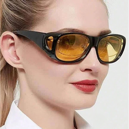NoctiVision Nachtsichtbrille mit blendfreien Gläsern für klarere und sicherere Nachtsicht  