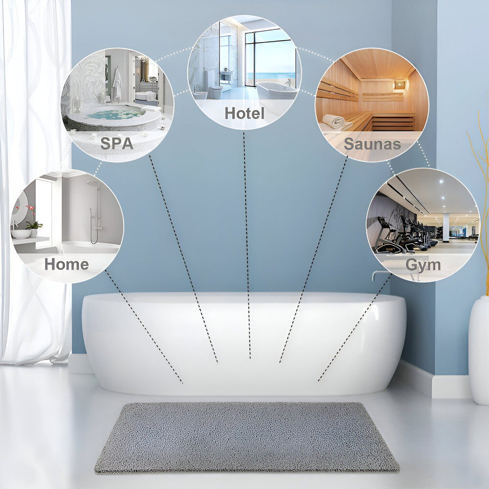 Non Slip Shower Mat Cushioned Anti-Mold Bathroom Floor Mat
