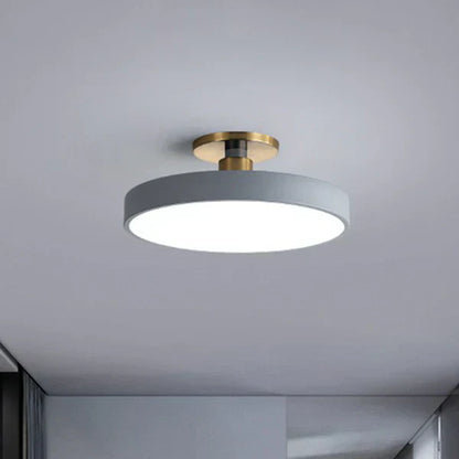 Nordic Glow LED Ceiling Light with Minimalist Round Design and Soft Ambient Lighting
