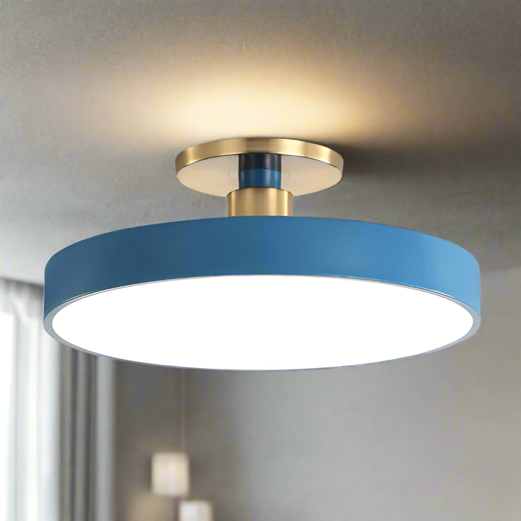 Nordic Glow LED Ceiling Light with Minimalist Round Design and Soft Ambient Lighting