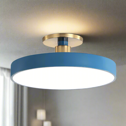 Nordic Glow LED Ceiling Light with Minimalist Round Design and Soft Ambient Lighting